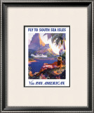 South Sea Isles via Pan Am Framed Art Print
