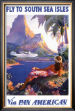 South Sea Isles via Pan Am Framed Art Print
