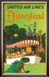 Buy United Airlines: Disneyland in Anaheim, California, c.1960's at AllPosters.com