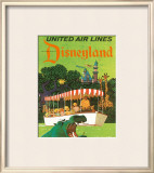Buy United Airlines: Disneyland in Anaheim, California, c.1960's at AllPosters.com
