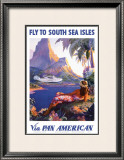 South Sea Isles via Pan Am Framed Art Print