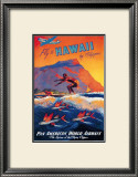 Fly to Hawaii Framed Art Print