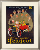 Buy Quadreilette Peugeot at AllPosters.com