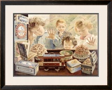 Children Looking Through Bakery Window