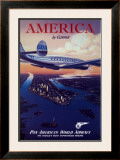 America by Clipper Framed Art Print