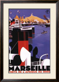 Marseilles, Porte de l'Afrique du Nord Framed Art Print