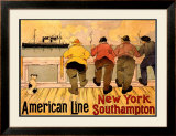 Buy American Line, New York to Southampton at AllPosters.com