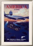 America by Clipper Framed Art Print