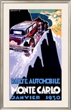 Rallye Monte Carlo, 1930 Framed Giclee Print