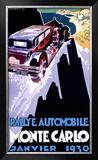 Rallye Monte Carlo, 1930 Framed Giclee Print