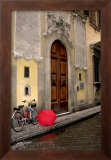 Buy Red Umbrella and Bicycle at the Door, Florence at AllPosters.com