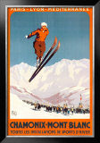 Chamonix, Mont Blanc Framed Art Print