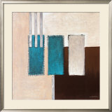 Impression with Petrol Framed Art Print