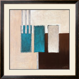 Impression with Petrol Framed Art Print