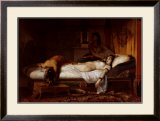 The Death of Cleopatra Framed Art Print