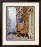 Flags on the Waldorf Framed Art Print