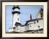 Light at Two Lights Framed Art Print