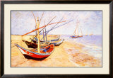 Fishing Boats on the Beach at Saints-Maries, c.1888