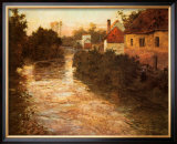 Buy Village on the Bank of a Stream at AllPosters.com