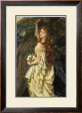 Ophelia and He Will Not Come Again, 1863-64 Framed Art Print