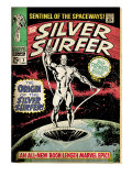 Marvel Comics Retro: Silver Surfer Comic Book Cover #1, Origin (aged)