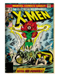 Marvel Comics Retro: The X-Men Comic Book Cover #101, Phoenix, Storm, Nightcrawler, Cyclops (aged)