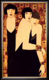 Buy Three Women in Crimson Gold Mosaic at AllPosters.com