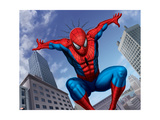 Spider-Man Jumping In the City