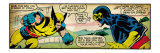 Marvel Comics Retro: X-Men Comic Panel, Wolverine, Cyclops (aged)