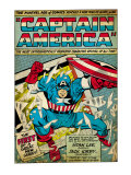 Buy Marvel Comics Retro: Captain America Comic Panel; Smashing through Window (aged) at AllPosters.com