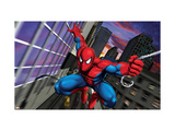 Spider-Man Swinging through the City