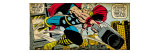 Marvel Comics Retro: Mighty Thor Comic Panel, Flying and Jumping (aged)