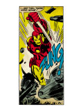 Buy Marvel Comics Retro: The Invincible Iron Man Comic Panel, Fighting, Charging and Smashing (aged) at AllPosters.com