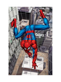 Spider-Man Above the City, Crawling on Web