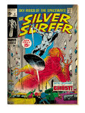 Marvel Comics Retro: Silver Surfer Comic Book Cover #8, the Ghost (aged)
