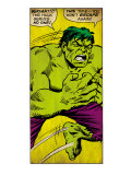 Marvel Comics Retro: The Incredible Hulk Comic Panel (aged)