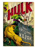 Marvel Comics Retro: The Incredible Hulk Comic Book Cover #109, the Lost Land of Ka-Zar (aged)
