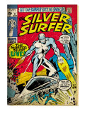 Marvel Comics Retro: Silver Surfer Comic Book Cover #17 (aged)