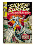 Buy Marvel Comics Retro: Silver Surfer Comic Book Cover #18, Against the Unbeatable Inhumans! (aged) at AllPosters.com