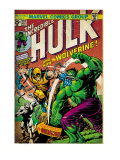 Buy Marvel Comics Retro: The Incredible Hulk Comic Book Cover #181, with Wolverine (aged) at AllPosters.com