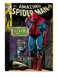 Marvel Comics Retro: The Amazing Spider-Man Comic Book Cover #75, Death Without Warning! (aged)