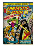 Marvel Comics Retro: Fantastic Four Family Comic Book Cover #167, Thing and the Hulk (aged)