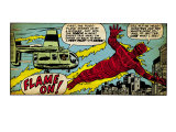 Buy Marvel Comics Retro: Fantastic Four Comic Panel, Human Torch (aged) at AllPosters.com