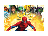 Spider-Man, Shocker, Sandman, Lizard, Electro, Morbius and Green Goblin