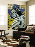 Marvel Comics Retro: Silver Surfer Comic Panel (aged)