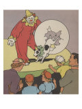 Dog And Clown At The Circus
