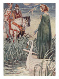 King Arthur Asks The Lady Of The Lake For The Sword Excalibur