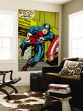 Marvel Comics Retro: Captain America Comic Panel, U.S. naval Hospital (aged)