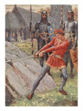 Buy Arthur Draws The Sword From The Stone at AllPosters.com
