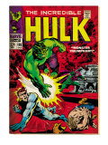 Marvel Comics Retro: The Incredible Hulk Comic Book Cover #108, with Nick Fury (aged)